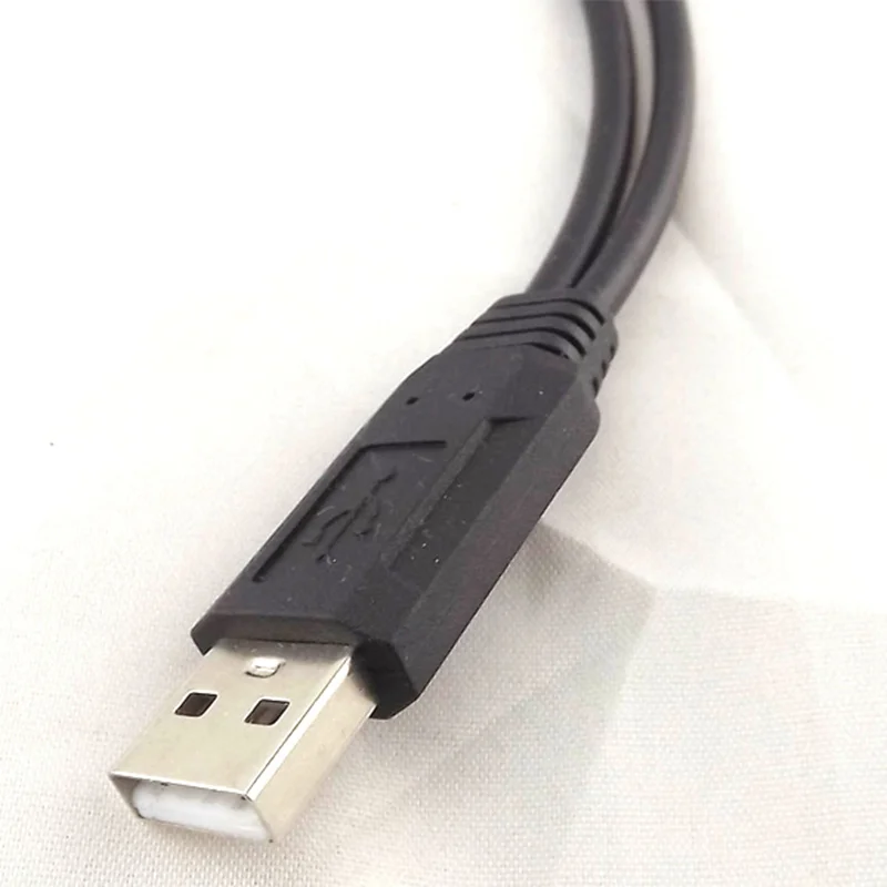 Высокое качество новинка USB 2,0 мужчина к 2 двойной женский Джек Y Splitter концентратор мощность шнур Кабель-адаптер Лидер продаж