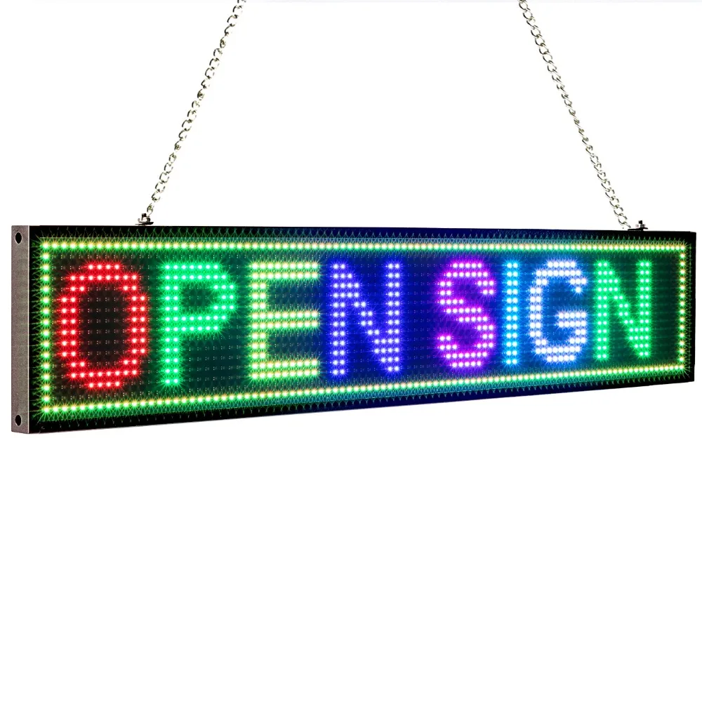 50CM P5MM RGB Led Sign Full color multicolor Programmable Scrolling Message LED Display Board Display Multi-language 50CM P5MM RGB Led Sign Full color multicolor Programmable Scrolling Message LED Display Board Display Multi-language