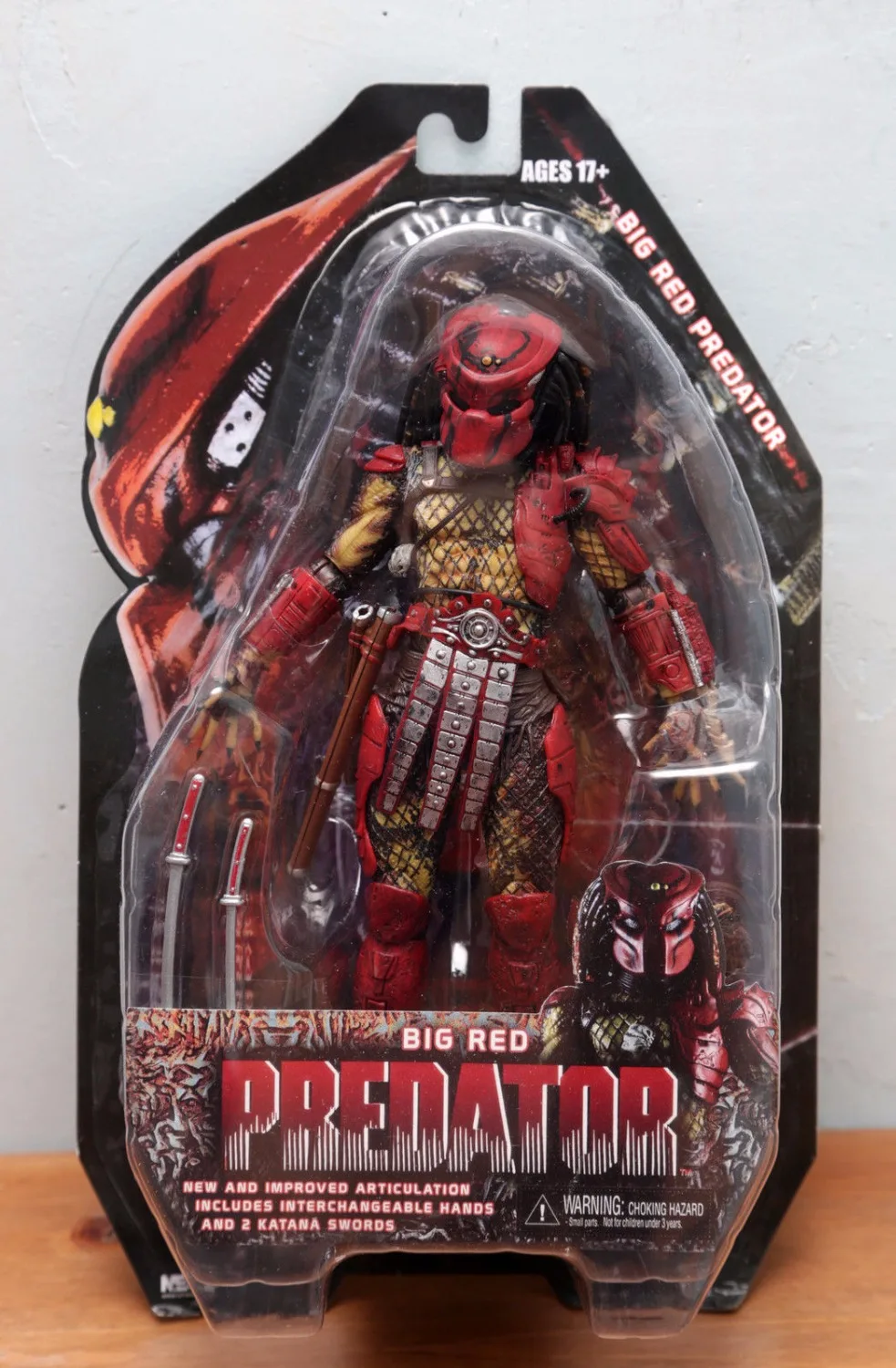 big red predator action figure