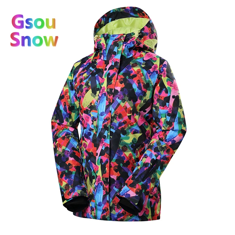 Gsou Sonw Outdoor Sports Winter Women's Skiing Clothing Snowboarding Sets Warmer Ski Jackets Waterproof Ski Pants Suits