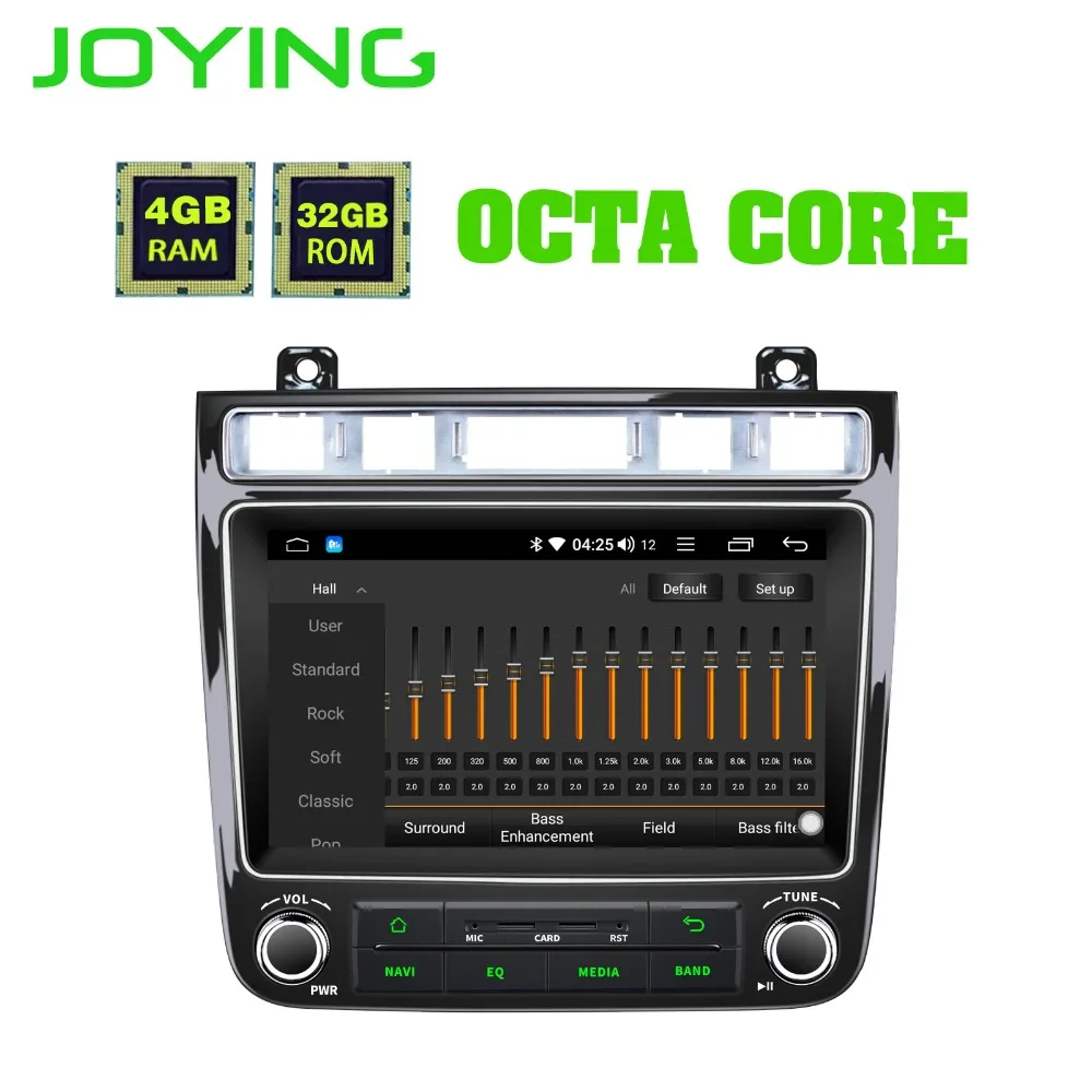 

JOYING Android 8.1 octa core car autoradio stereo GPS multimedia player NO DVD HD head unit for VW Touareg 2010 2011 2012 2013