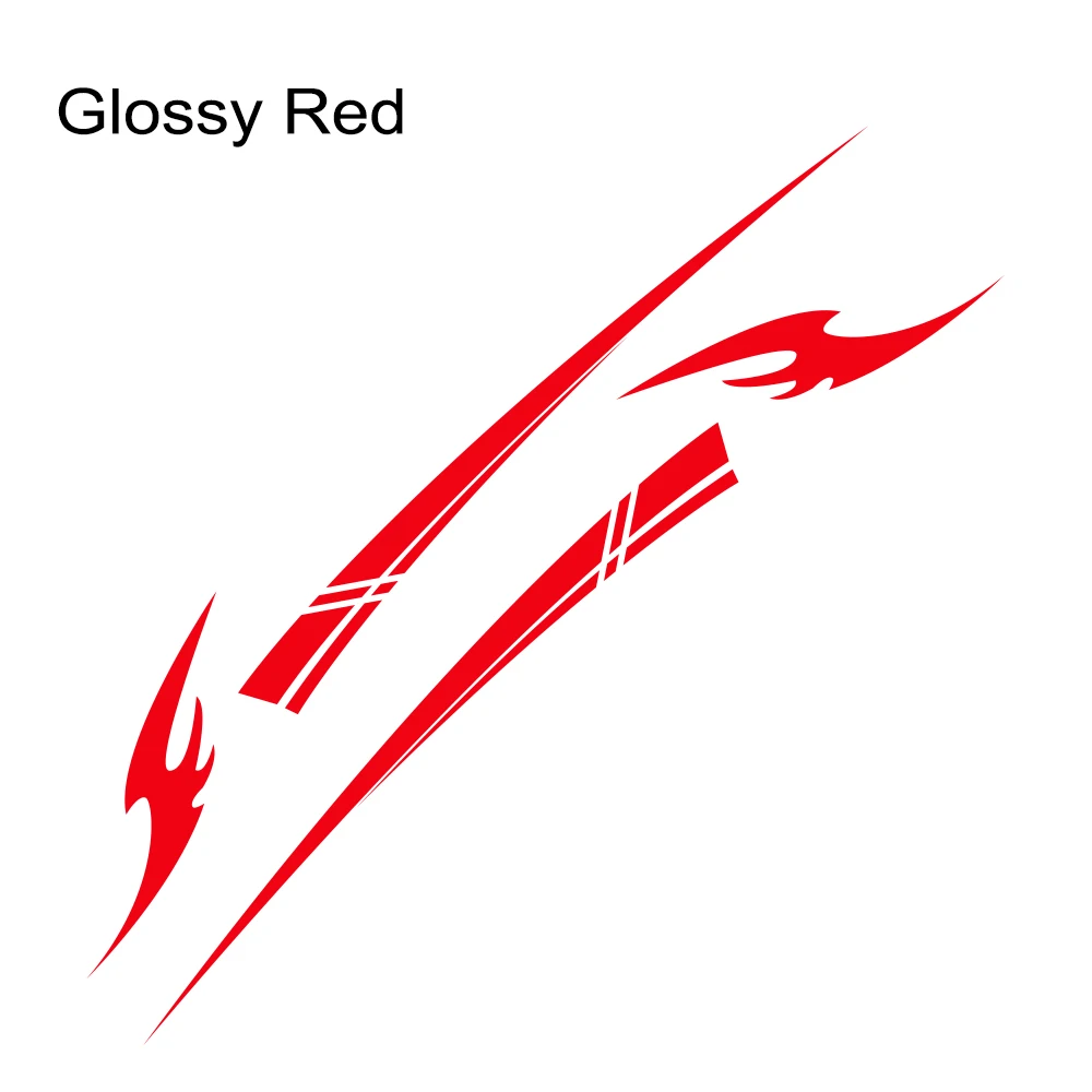 Накладка на капот автомобиля Наклейка стильная авто стороны тела виниловая пленка наклейки гонки спорт графика тюнинг автомобильные аксессуары для Honda Civic - Название цвета: Glossy Red