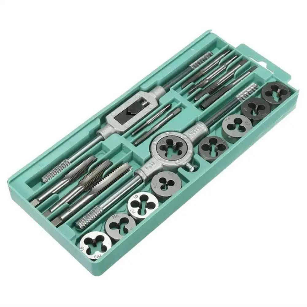 20pcs Metric Manual Screw Tap Screwdriver Bit Set M3 M12 Screw thread Spanner with Box For