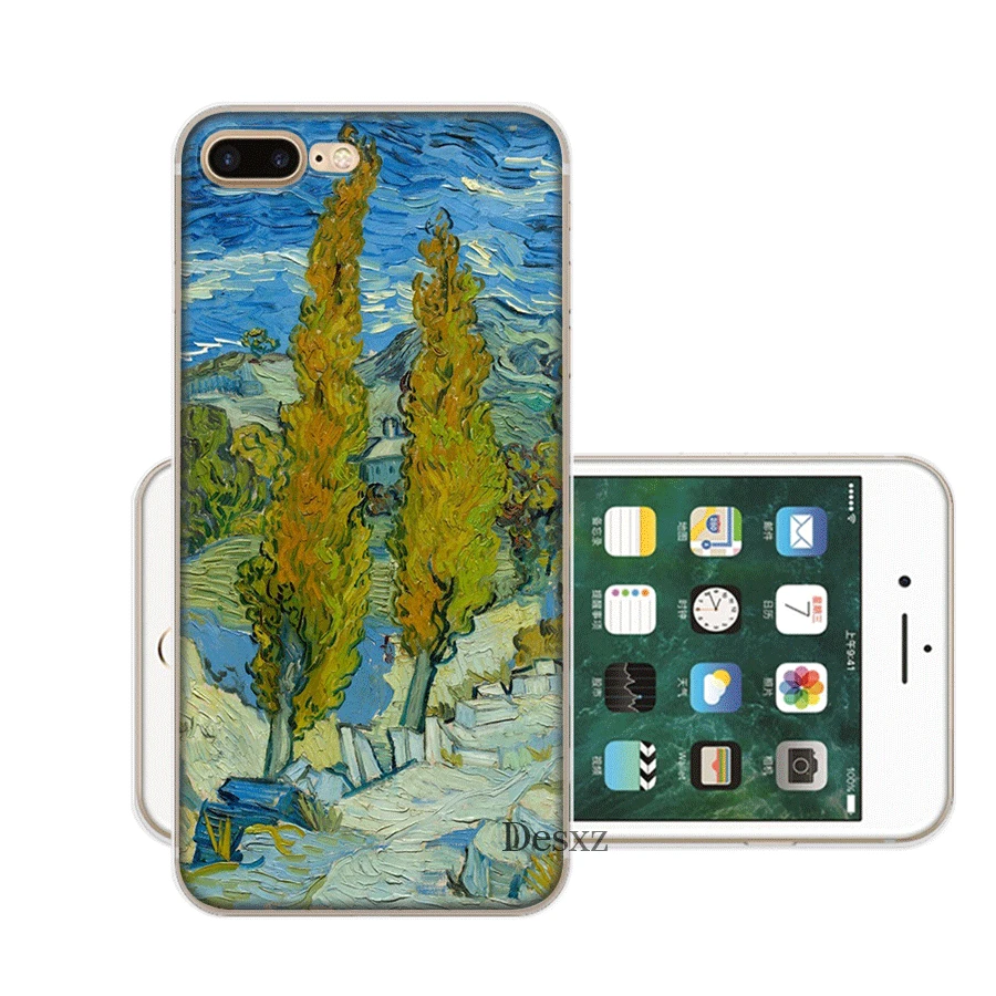 Жесткий чехол Desxz для iPhone 6 6s 7 8 Plus X XR XS Max 5 5S SE Van Gogh Painting|Чехлы-накладки| |