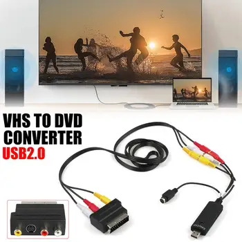 

USB2.0 VHS To DVD Converter Capture Video Audio Capture Card Adapter Scart Rca Cable For Win10