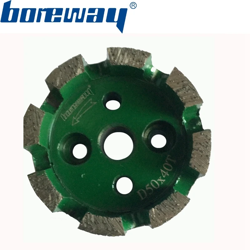

D50*40T*10H CNC Continuous Super Duty Stubbing Wheel For Granite Quartz etc Stone Holes