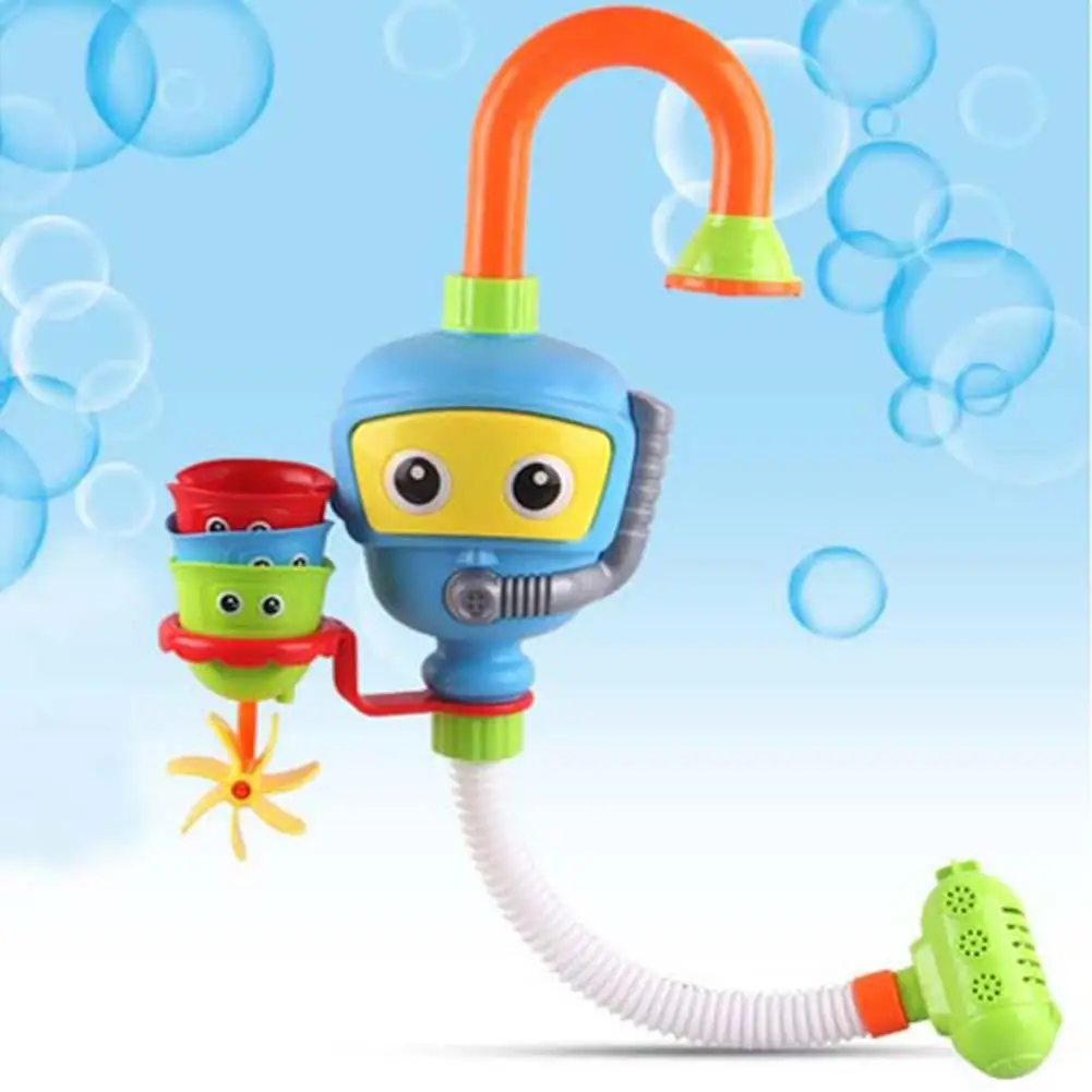 Günstige Spray Wasser Spielen GameBathtub Zubehör Automatische Spray Wasser Spielen Spiel Folding Spray Duschen Spielzeug Für Bad Kinder Duschen