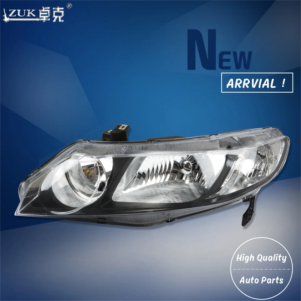 

ZUK Pair Front Bumper Headlight Headlamp Head Light Head Lamp For HONDA CIVIC 2009 2010 2011 FA1 CIVIC HYBRID FA3