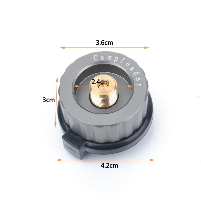 Outdoor Stove Burn Adaptor Split Type Furnace Converter Connector Auto-off Gas Cartridge Adapter For Camping Hiking