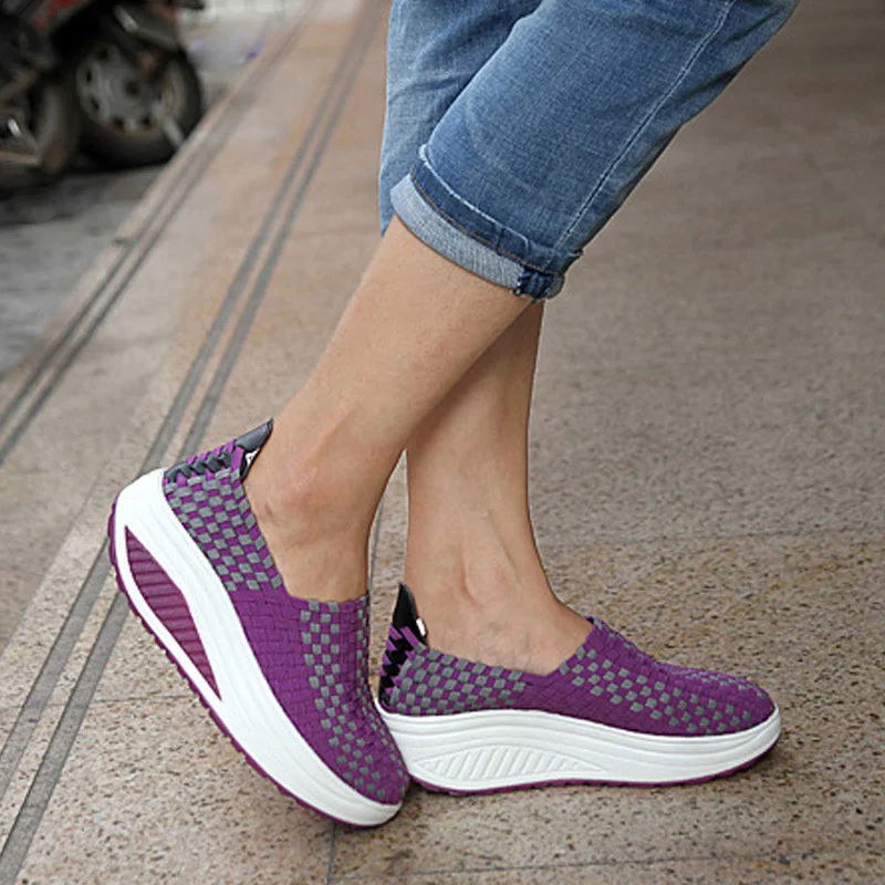 

Height Increasing Spring and Summer Shoes Womens Casual Shoes Fashion Casual Shoes Women Swing Wedges Shoes Free Shipping