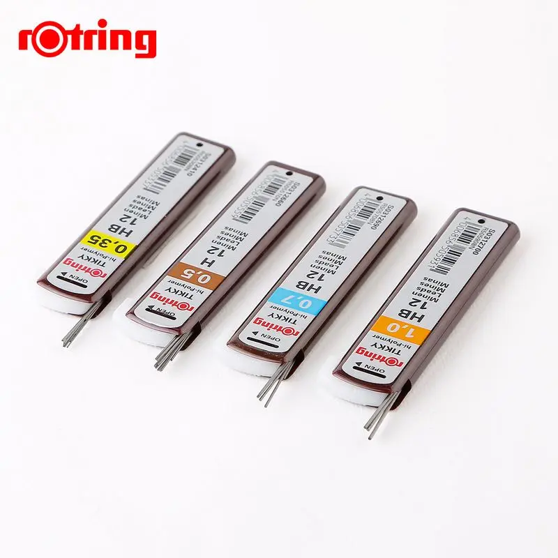 Механический карандаш Rotring 0 7 мм/0 5 мм/1 35 мм B/HB/H/2B/2H Автоматические заправки для