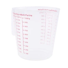 Copo de medição copo plástico-resistente ao calor laboratórios transparentes graduados copos 1200ml