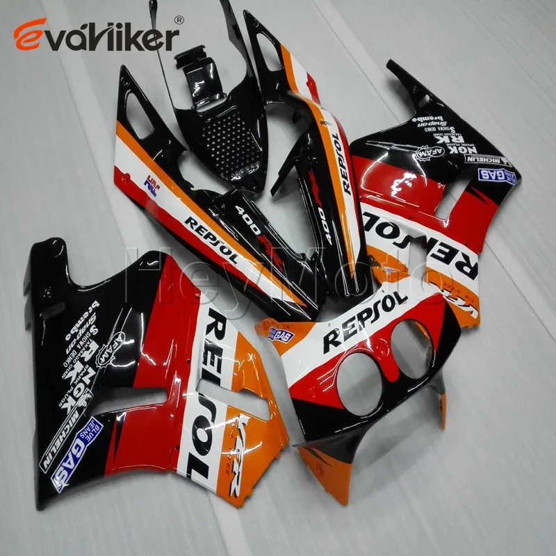 Капот мотоцикла на заказ для VFR400R NC30 1989 1993 ABS обтекатель корпуса мотоцикла+ 5 подарков+ оранжевый H2