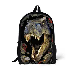 Динозавр печати рюкзак детей школьные ранцы для подростка обувь девочек рюкзаки ноутбука сумка Mochila 17 дюймов