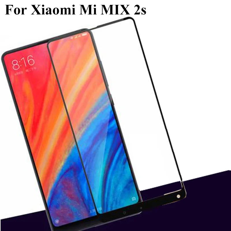 

2PCS Tempered Glass For Xiaomi Mi mix 2s 2 S Mimix 2S 2 S Mimix2S Full Cover 9H Explosion-proof Screen Protector