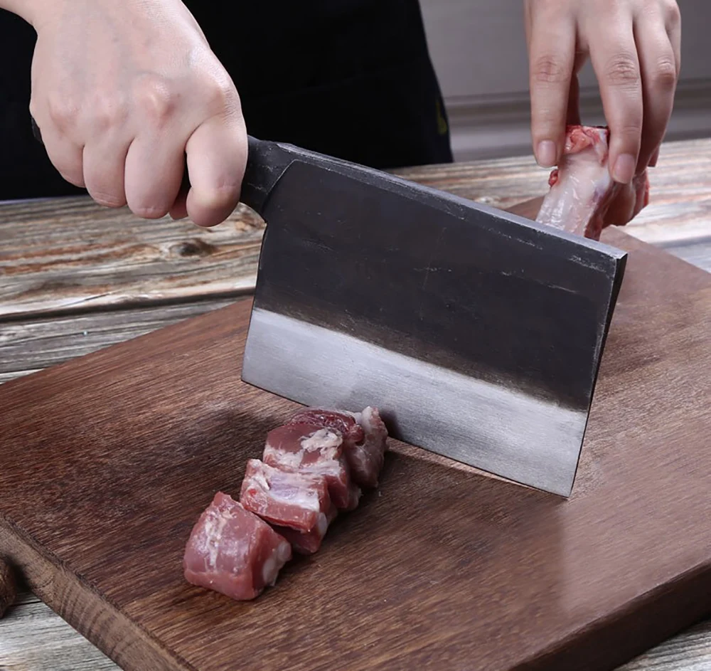  XITUO Butcher Knife Handmade Forged High Carbon Steel Chinese Kitchen Chef Knife Beef Cleaver Sharp - 33044307978