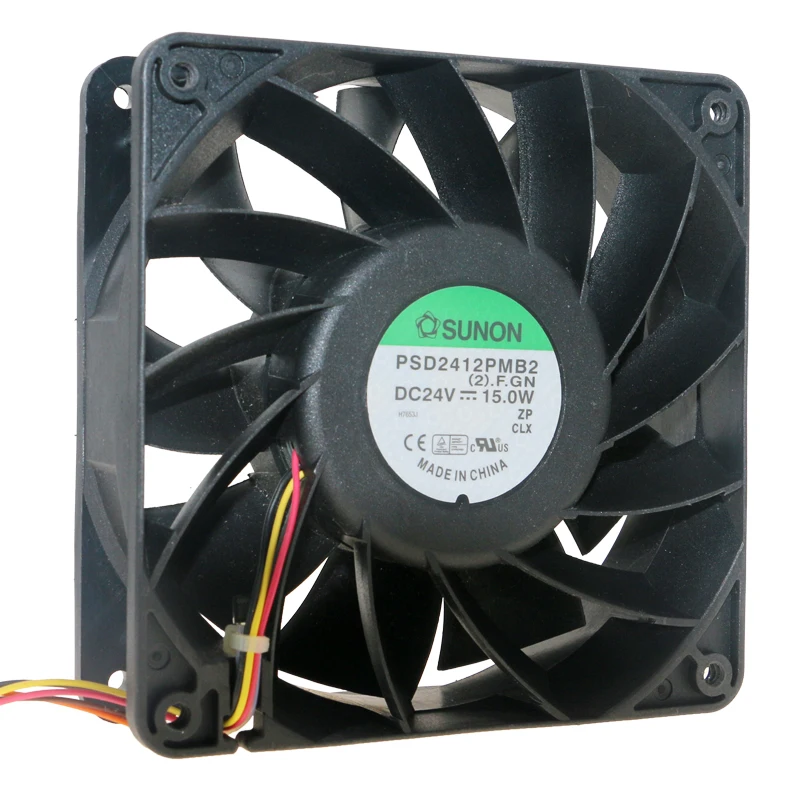

Brand new original PSD2412PMB2 120mm fan 12038 12cm DC 24V 15.0W Double ball bearing large air volume inverter cooling fan