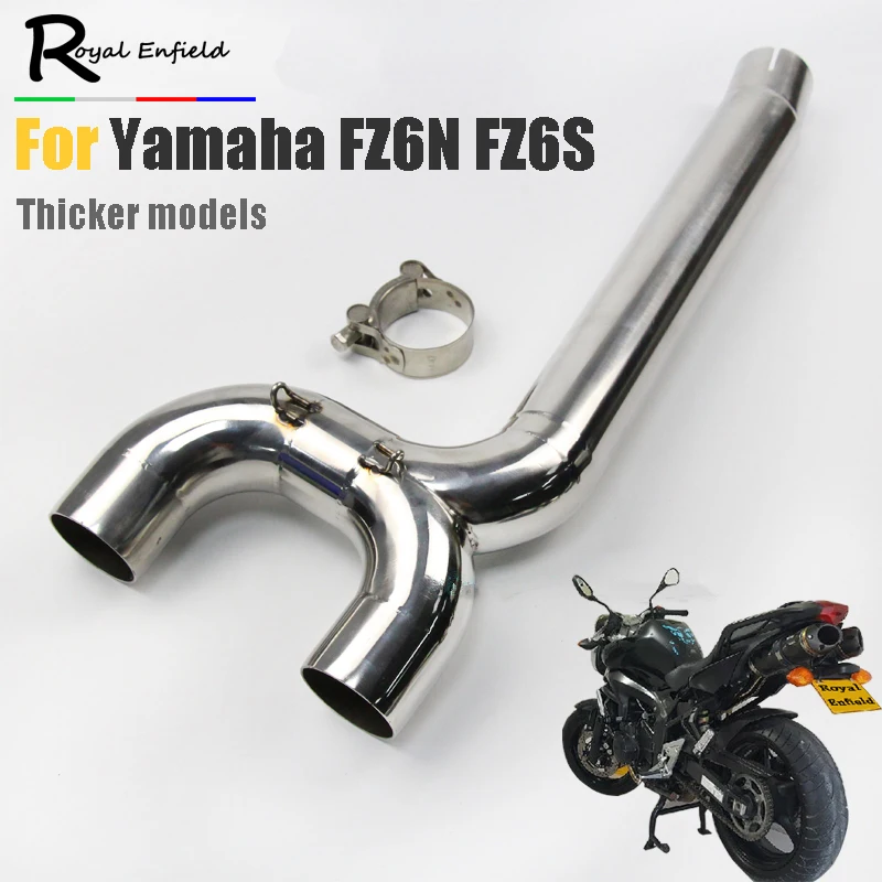 FZ6S FZ6N Motorcycle Exhaust Muffler pipe Connecter Middle Pipe For
