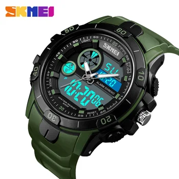 

Mens Sports Watches Dive 50m Digital LED Military Watch Men Casual Electronics Quartz Wristwatches Man relogio masculino SKMEI