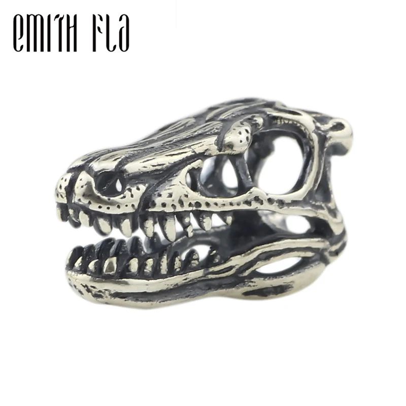 Круглые Подвески в форме Dragon Skull 925 серебряный браслет с шармами оригинальный