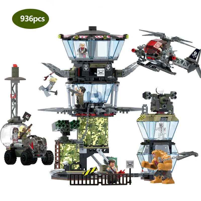

936pcs Military series SWAT Police Team Resident Evil War Command Building Blocks army soldier Figures Toys for Children gifts