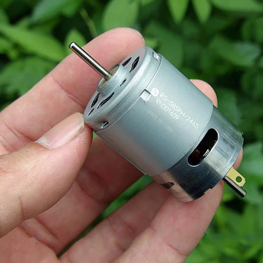 385 МОДЕЛЬ микро мотор DC12V 24V высокоскоростной двигатель с большим крутящим