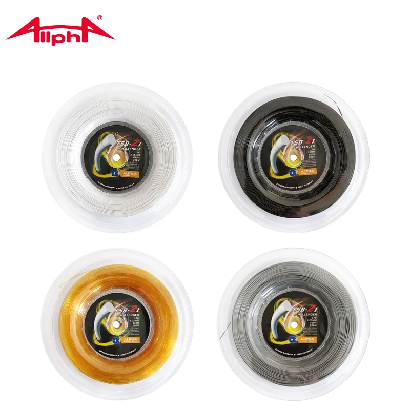 Alpha Tennis String 200m Reels Traing Net 1.25mm Polyester Durable Gym Training Sport Outdoor Tennis Training String Z1