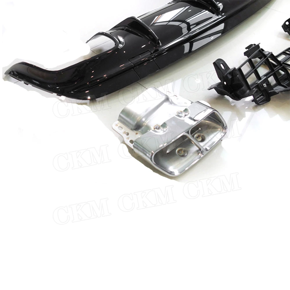 PP задний диффузор для губ с выхлопными наконечниками Mercedes Benz CLA Class W117 CLA260 CLA45 2013 2018