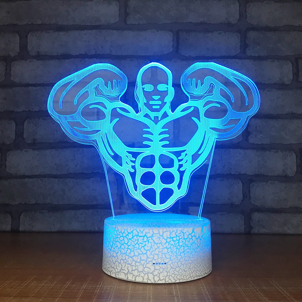 

Birthday Gift Creative Seven Color Usb Desk Lamp Personality Table Lamp, Bedroom Warm Atmosphere Acrylique 3d Night Light