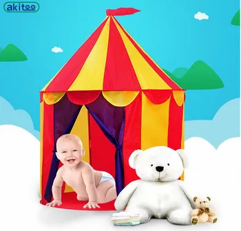 

New arrival akitoo circus Children's kid Castle Tent Indoor Baby Toy House Game House Ocean Ball Pool Outdoor Mongolia Gift
