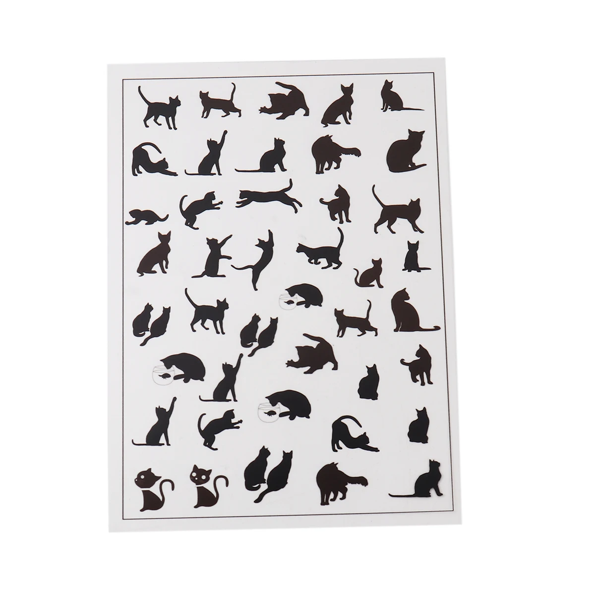 

Resin & PVC Dome Seals Cabochon Rectangle Black Cat 15cm(5 7/8") x 10.5cm(4 1/8"), 2 Sheets