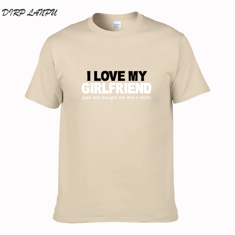 Aliexpress.com : Buy New 100% cotton T shirt I LOVE MY GIRLFRIEND Letters Print Men cozy t shirt 