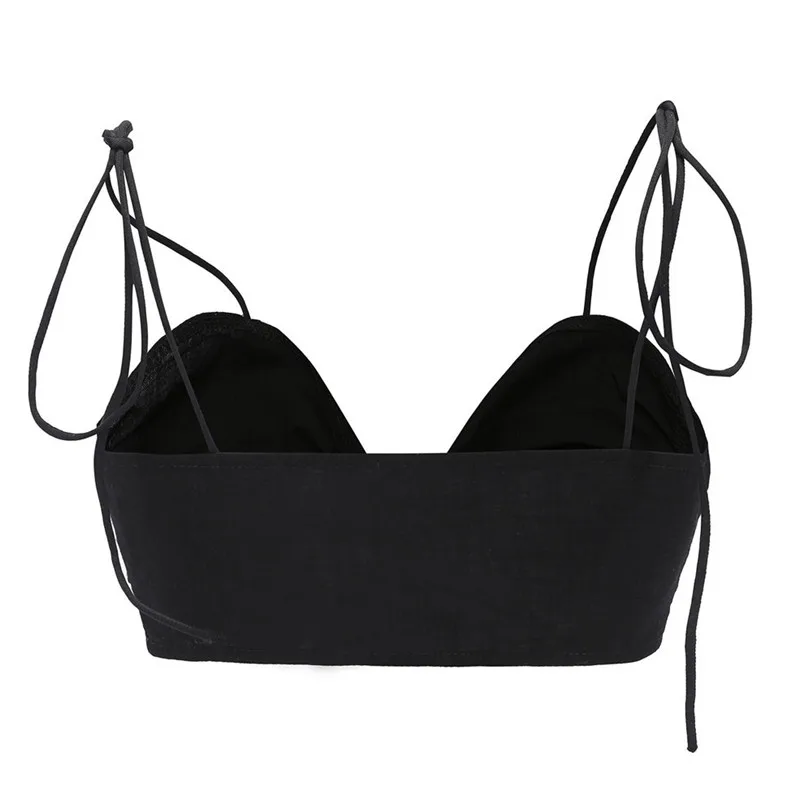 Sexy Bowknot Crop Top Female Camis Beach Bustier Bra Casual Vest Women's Tops Base Shirt Cropped Women's Blouse Wholesale noFB12 (3)