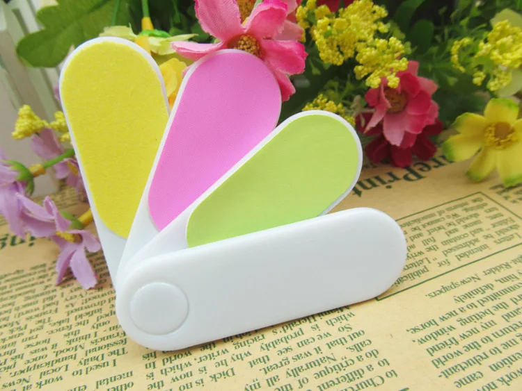

#3127 New 10 Pcs 4 in 1 grit Professional Nail Files nail Buffer Buffing Slim Crescent Grit nail tools nail file
