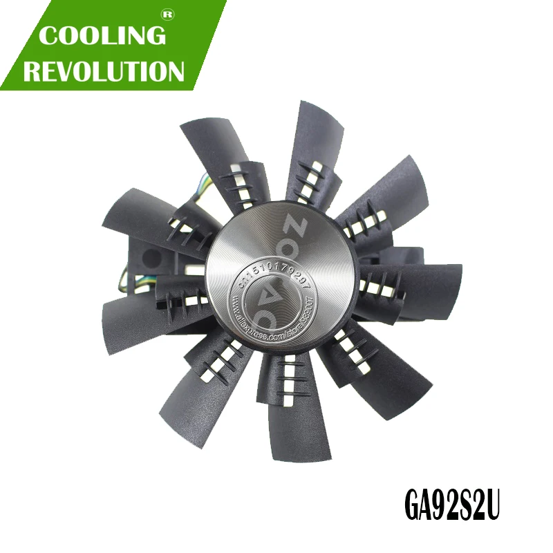 DC12V 4PIN GPU VGA Видеокарта gtx 1080 Fan GA92S2U для ZOTAC GTX1080 eth mining Video card