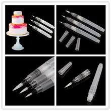 3 шт. ручка для окрашивания воды для украшения акварельных тортов кисть для воды ручка новая