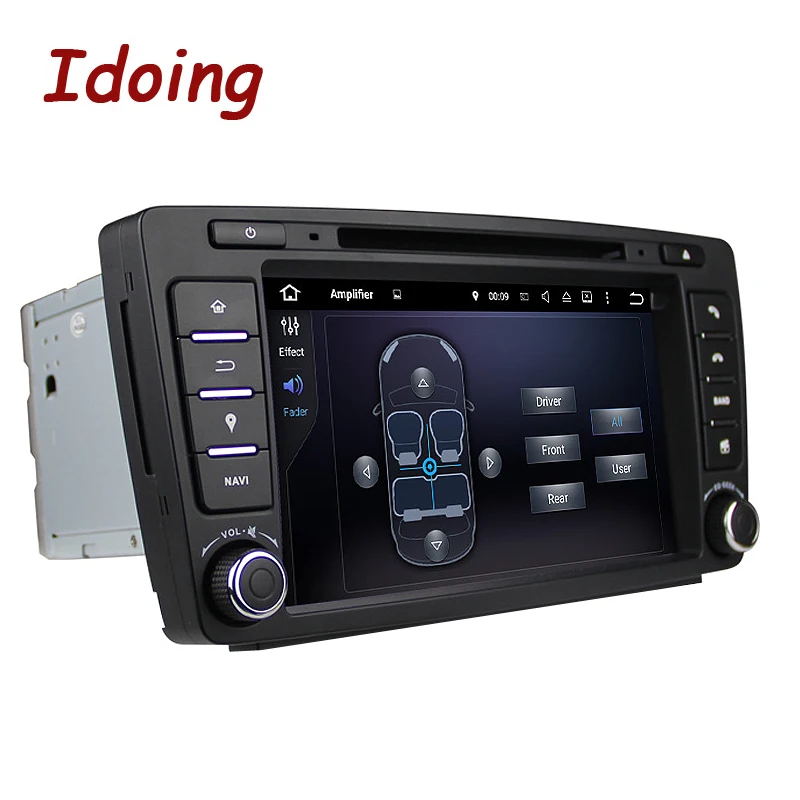 Perfect Idoing 2GB+16G Steering-Wheel 2Din Android7.1 For Skoda Octavia 2 Car DVD Multimedia Player Navigation Built-in 3G Dangle Radio 3