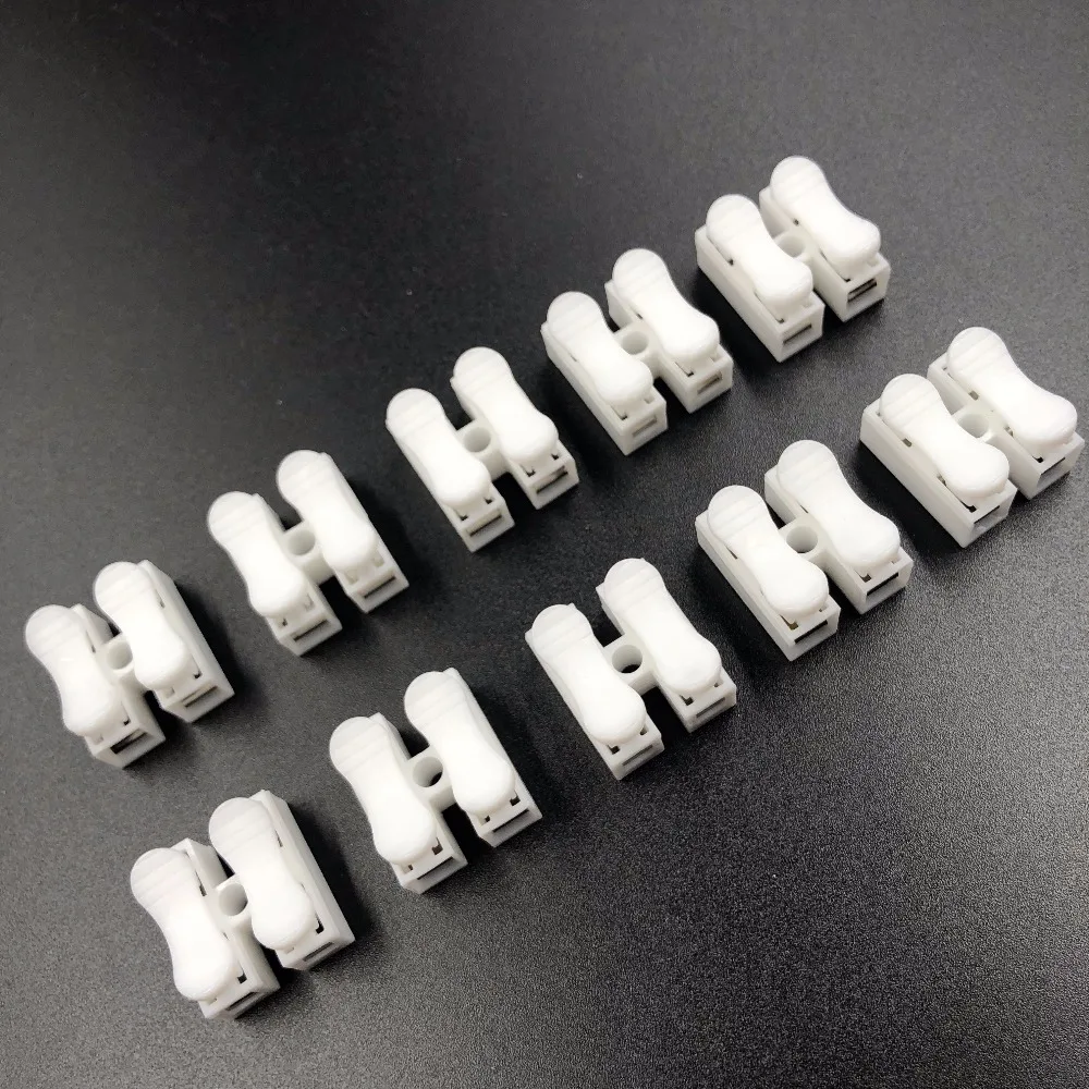 

Brand New 10Pcs/Lot CH-2 Terminal Electric Connection Quick Wiring Terminal for 2P