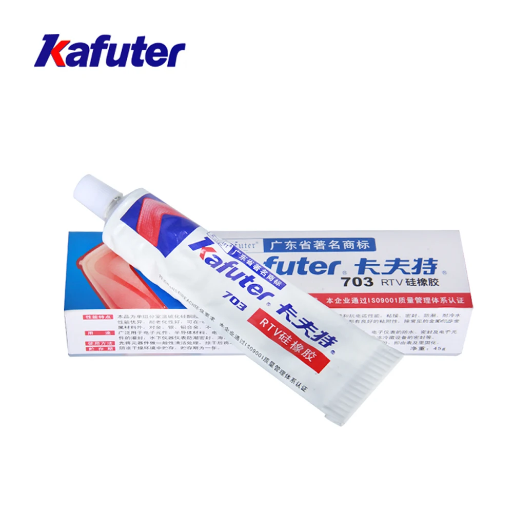 Kafuter K-703 45 г клей белый герметик силиконовый резиновый клей для стеклянной металлической пластиковой плитки водонепроницаемая изоляция