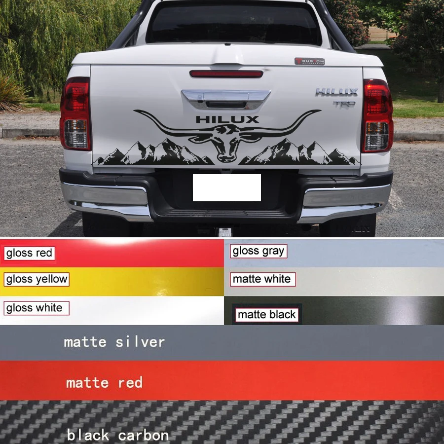 Best Chance car decal Bezel Vinyl Car Wrap Number Decals Sticker on Car for Toyota HILUX