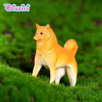 

Golden Dog model Cartoon Animal toys Miniature Figurine baby home decoration PVC craft Creative Toys Micro landscape decoration