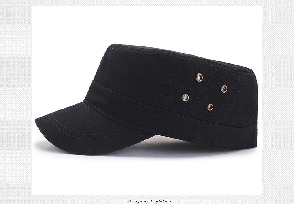 Eagleborn классический винтажный топ на плоской подошве для мужчин s cap s и регулируемый головной убор Встроенная более толстая крышка хлопок армейские кепки для бейсболка для мужчин для папы