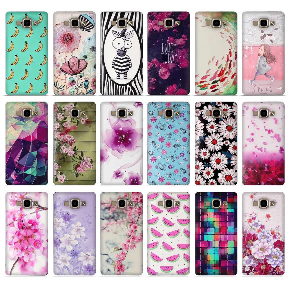 

For Samsung Galaxy A5 2015 Cases 3D Relief Paint Coque For Samsung A3 2016 Soft Silicone Cove for Samsung A5 A500 A500F A500H