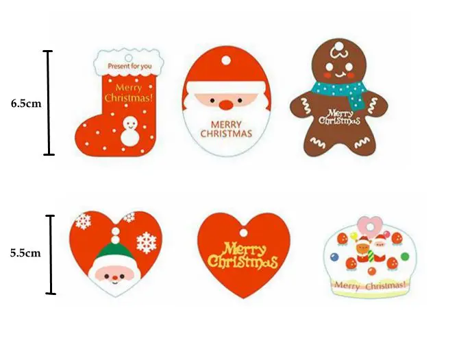 Ctrue-50pcs-Paperboard-Merry-Christmas-Santa-Claus-Christmas-tag-Gift-Tags-Label-Marks-DIY-new-year-1