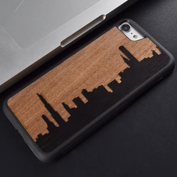 

For iPhone 6 6s 7 8 PLUS X several artistic wood retro wood phone case for Huawei P 10 PLUS protective wooden cover
