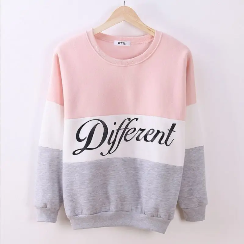 

Hot Sales High Quality Autumn Sweaters Letter Printed Women Pullover Tops Sweat Shirt Blouse Sweater Thick Tracksuits Sudaderas