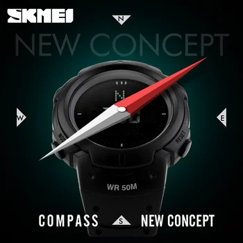 2017 SKMEI Brand Compass Watches 5ATM Water Proof Digital Outdoor Sports Watch Men's Watch EL Backlight Countdown Wrist Watches
2017 SKMEI Brand Compass Watches 5ATM Water Proof Digital Outdoor Sports Watch Men's Watch EL Backlight Countdown Wrist Watches