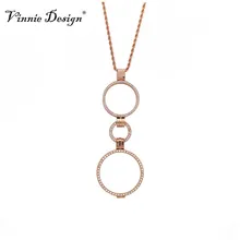 Vinnie Joyas de Diseño Nuevo Estilo Collar Colgante Conjunto incluyen 35mm 25mm Doble Sostenedor de La Moneda, 80 cm Soprano Eslabón de La Cadena