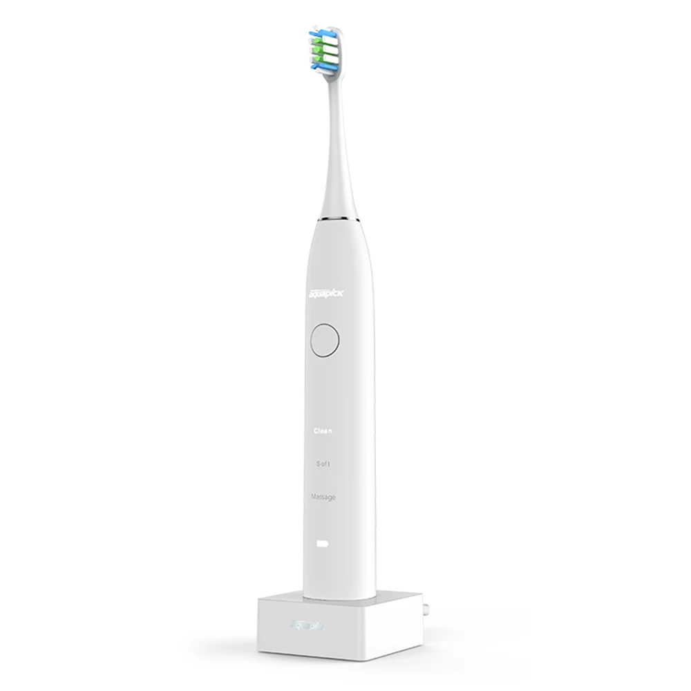 

Toothbrush AQ-120 Cordless Sonic Electric Toothbrush 2 Brush Heads For Adults 3 Cleaning Modes Waterproof Ultrasonic Tooth Brush