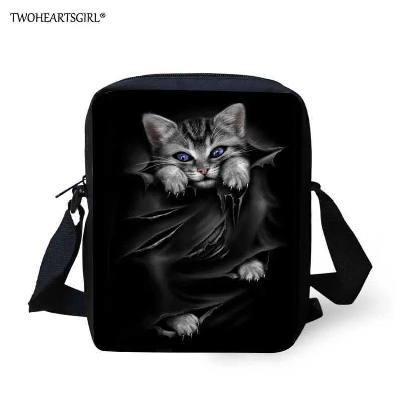 L5068E Twoheartsgirl 3 шт./компл. милые черная кошка печать школьные сумки для детей начальной школы для девочек большой Ёмкость книжные сумки сумка-портфель - Цвет: L5068E